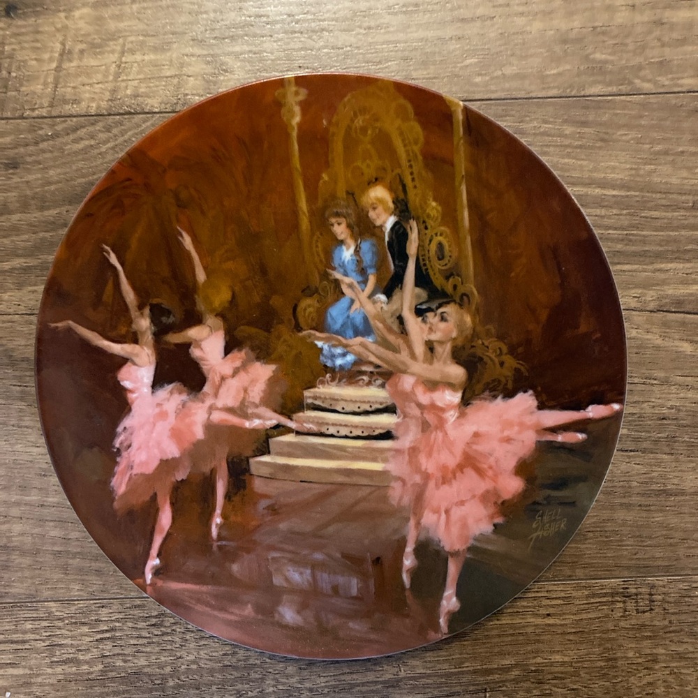 The Waltz of the Flowers Viletta Nutcracker Ballet Plate Collection 1980